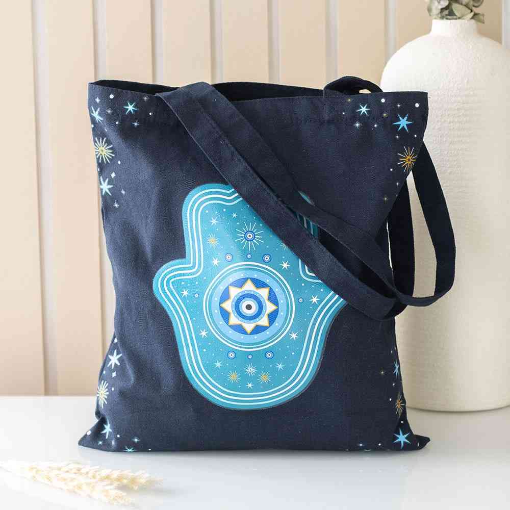 Something Different - Hand of Hamsa Polycotton Tragetasche - Blau